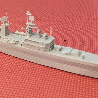 USS Bainbridge DLGN-25 – Mô hình 3D tàu tuần dương tên lửa chạy hạt nhân