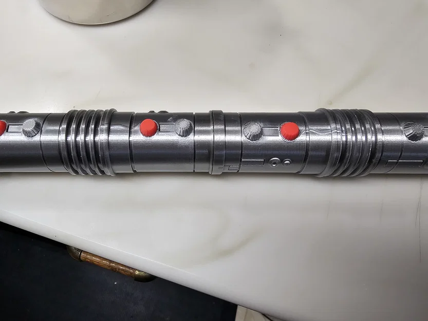 Bộ nắp vặn tháo rời cho Lightsaber Darth Maul (2 Piece Caps) - Image 5