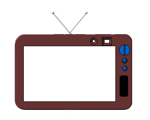 Ốp mặt trước phong cách TV cổ điển cho Echo Show 8 Gen2 - Image 1