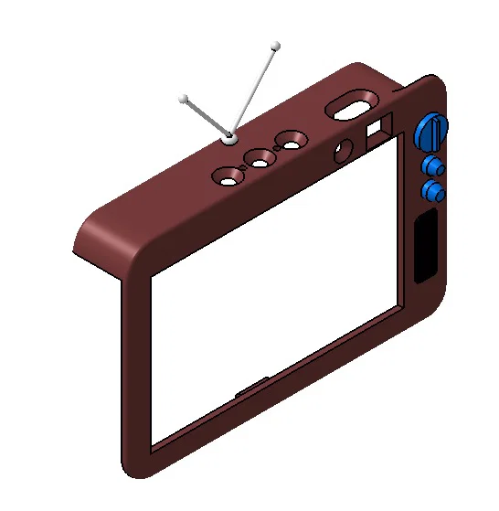 Ốp mặt trước phong cách TV cổ điển cho Echo Show 8 Gen2 - Image 2