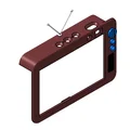 Ốp mặt trước phong cách TV cổ điển cho Echo Show 8 Gen2 - Thumbnail 2