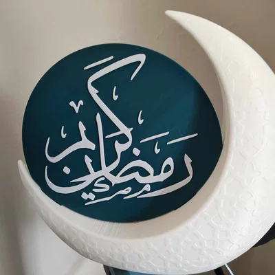 Tấm bảng tùy chỉnh 3D cho mô hình mặt trăng khuyết Crescent Moon