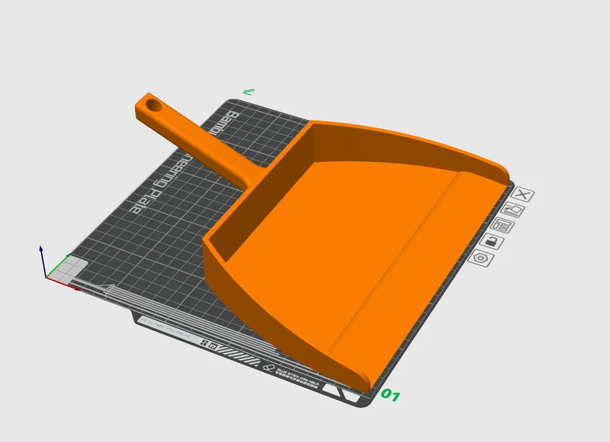 Đồ hốt rác 3D (Dust Pan) thiết kế đơn giản, chắc chắn và bền bỉ - Image 1