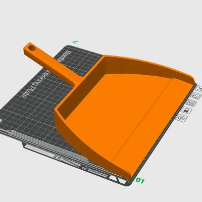 Đồ hốt rác 3D (Dust Pan) thiết kế đơn giản, chắc chắn và bền bỉ