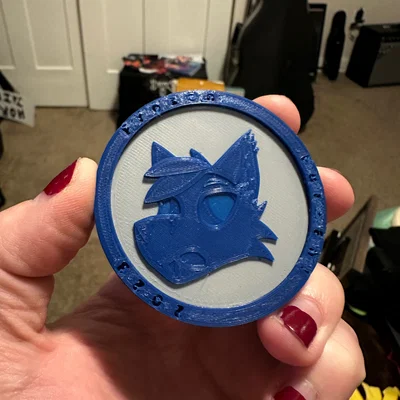 Challenge Coin (Xu thử thách) in 3D – dạng lắp ghép, không cần support