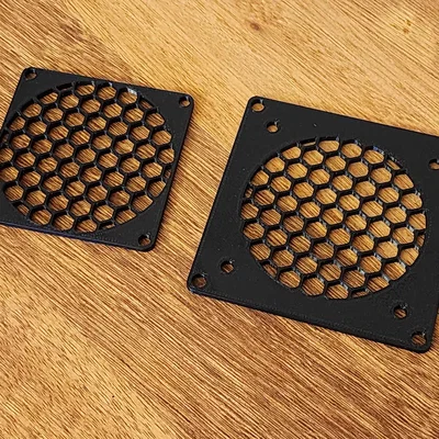 Lưới Quạt Hex 80mm & Tấm Gắn Flush Mount