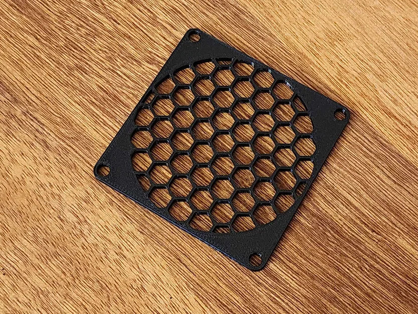 Lưới Quạt Hex 80mm & Tấm Gắn Flush Mount - Image 2