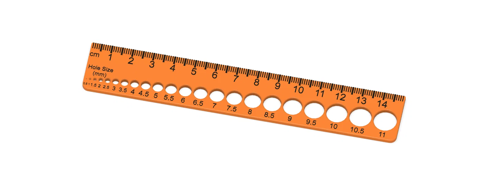 Thước đo đa năng tích hợp đo lỗ (Metric Ruler) cho người dùng 3D - Image 1