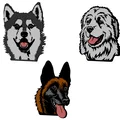 Placa 2D chó - Husky - Great Pyrenees - Belgian Malinois - Thumbnail 1