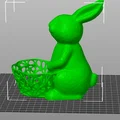 Mô hình chú thỏ Phục sinh kèm giỏ xinh xắn (Easter Bunny Remix) - Thumbnail 3