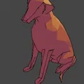 Mô hình chú chó Doberman Low Poly in 3D trang trí nghệ thuật - Thumbnail 3