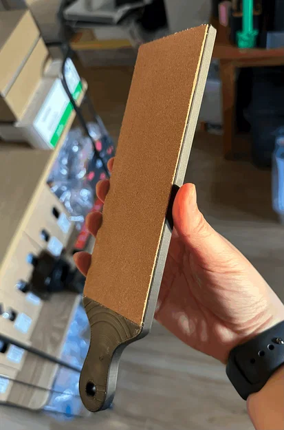 Tay cầm 3D cho miếng da mài dao (Leather Strop Handle) tiện dụng - Image 3