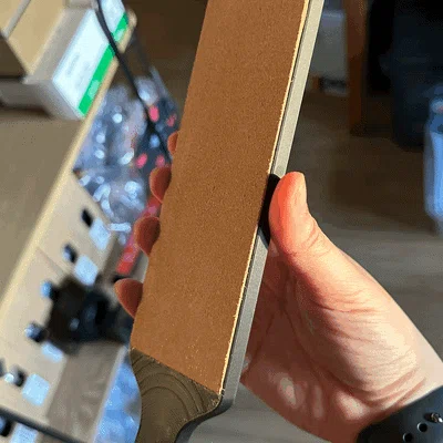 Tay cầm 3D cho miếng da mài dao (Leather Strop Handle) tiện dụng