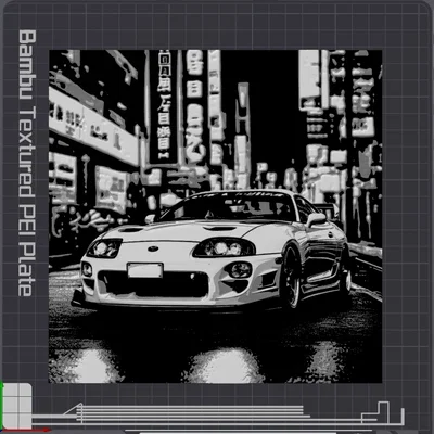 JZA80 Supra Tokyo Night Hueforge