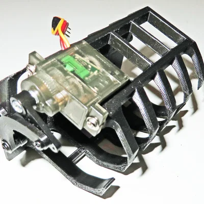“Claw” cho RC SkidSteer V3.0 in 3D – tích hợp đầu nối quick release