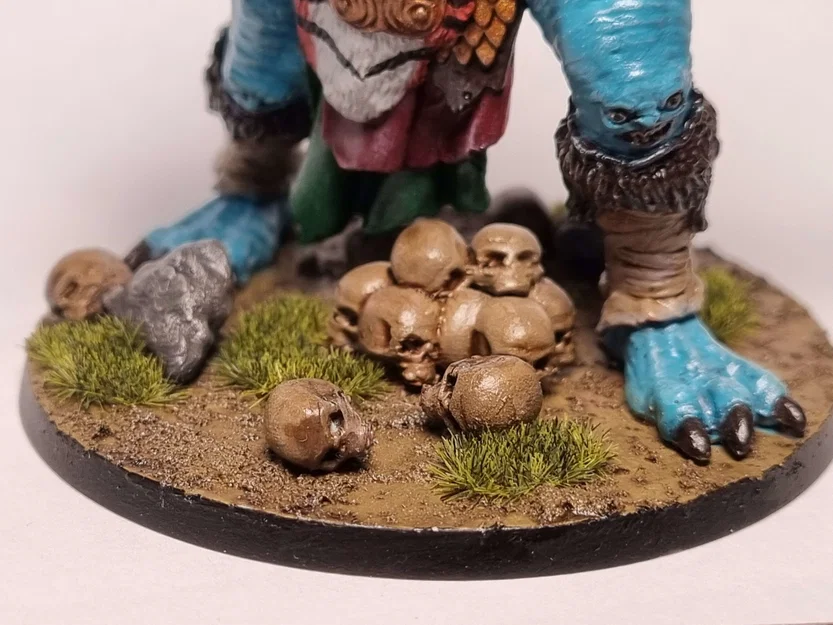 Skull for mini base - Đầu lâu trang trí đế mô hình Warhammer - Image 1