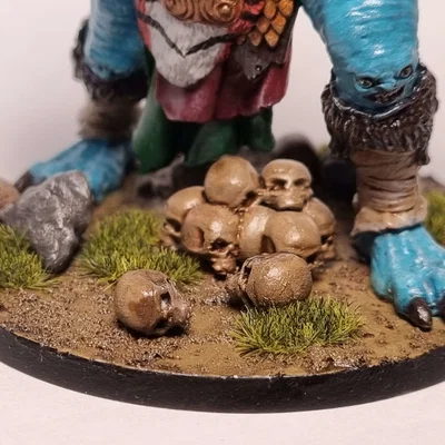 Skull for mini base - Đầu lâu trang trí đế mô hình Warhammer