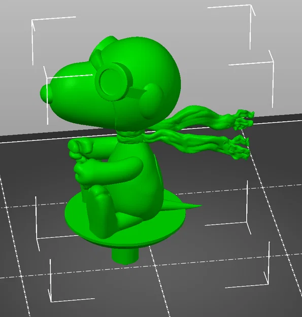 Mô hình Z-Axis Visualiser Phi công Snoopy trang trí máy in 3D - Image 1