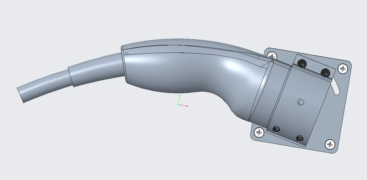 Giá đỡ sạc xe điện EV Type 2 gắn tường tùy chỉnh góc độ - Image 12