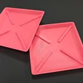 Khay lót chậu vuông thoáng khí (Square breathable flower pot tray) - Thumbnail 1