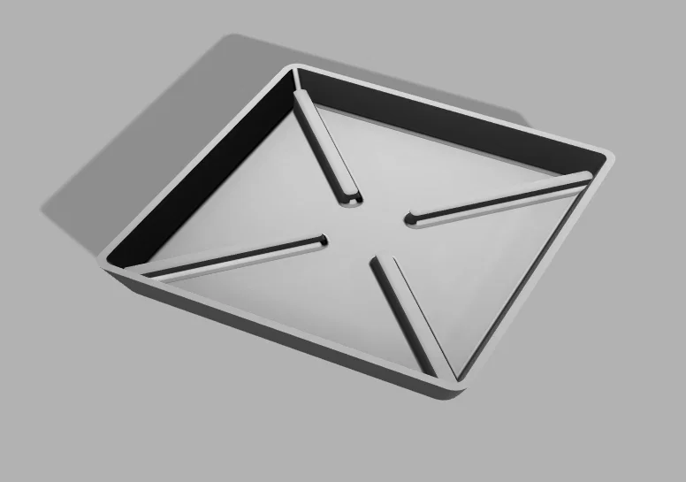 Khay lót chậu vuông thoáng khí (Square breathable flower pot tray) - Image 2