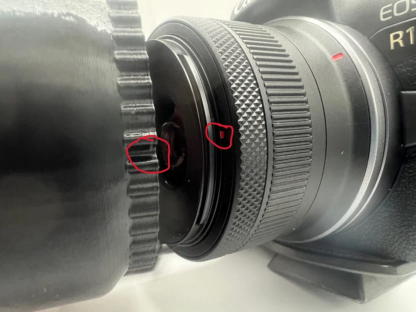 Loa che nắng 3D cho ống kính Canon EOS R10 18-45mm RF-S - Image 4