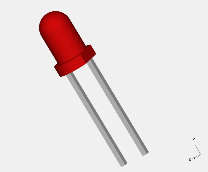 Mô hình kỹ thuật LED 3mm chuẩn cho thiết kế 3D chuyên nghiệp - Image 1