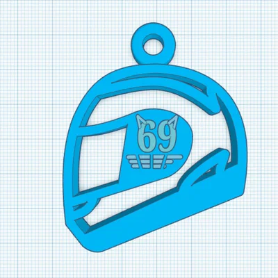 Mẫu móc khóa hình mũ bảo hiểm đua xe 3D độc đáo