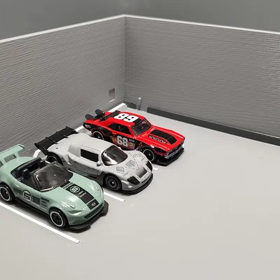 Garage HOTWHEELS - mẫu đơn giản
