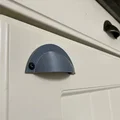 Tay nắm tủ/cửa với 2 lỗ M4 (cabinet handle) - Thumbnail 1