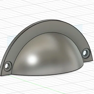 Tay nắm tủ/cửa với 2 lỗ M4 (cabinet handle)