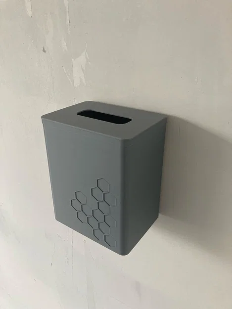Thùng rác treo tường cho mẩu filament, có nắp tháo rời, dễ gỡ khỏi tường - Image 1