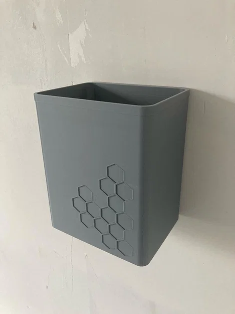 Thùng rác treo tường cho mẩu filament, có nắp tháo rời, dễ gỡ khỏi tường - Image 6