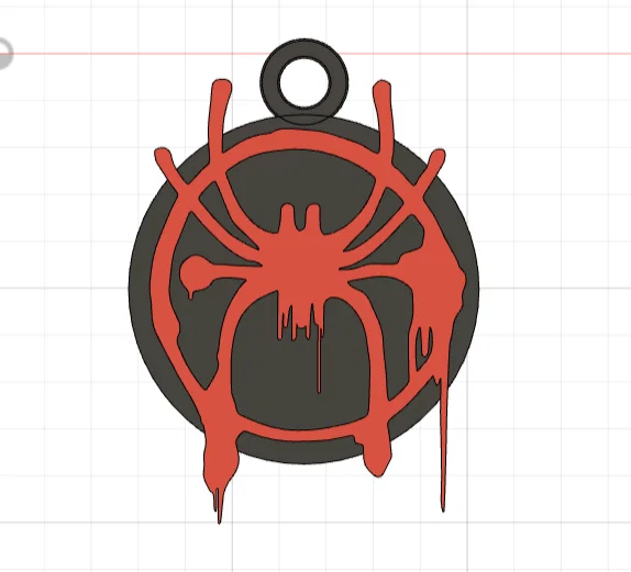 Móc khóa Miles Morales Spider-Man in 3D phong cách độc đáo - Image 1