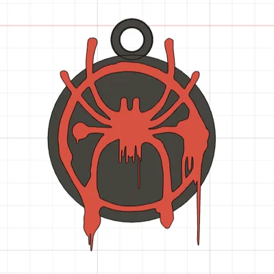 Móc khóa Miles Morales Spider-Man in 3D phong cách độc đáo