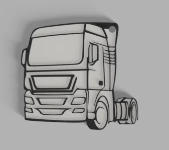 Móc khóa mô hình xe tải SCANIA in 3D cực chất - Image 1