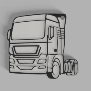 Móc khóa mô hình xe tải SCANIA in 3D cực chất