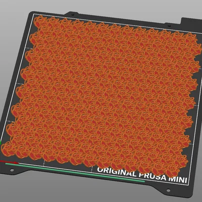 Vải Hex NASA scale vừa khay in (OpenSCAD parametric)