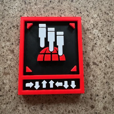 Plaque Helldivers 2 Orbital 380mm Barrage
