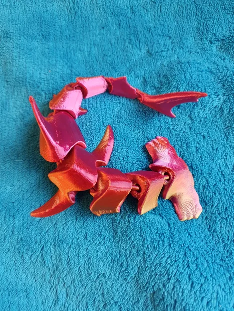Cá mập đầu búa lớn khớp nối (articulated) print-in-place - Image 1