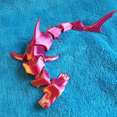 Cá mập đầu búa lớn khớp nối (articulated) print-in-place