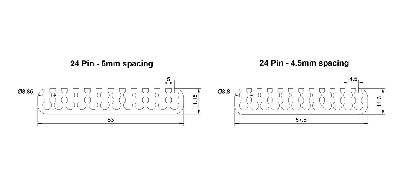 Bộ PC Cable Combs đầy đủ (4-Pins đến 24-Pins) - complete set - Image 4