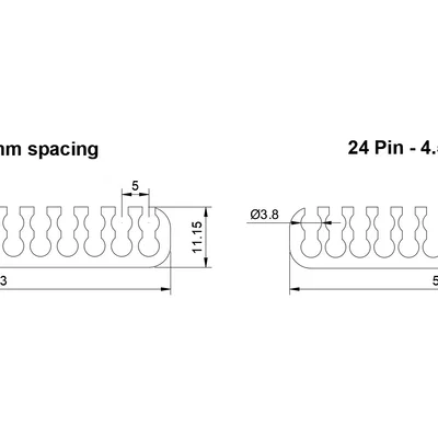 Bộ PC Cable Combs đầy đủ (4-Pins đến 24-Pins) - complete set