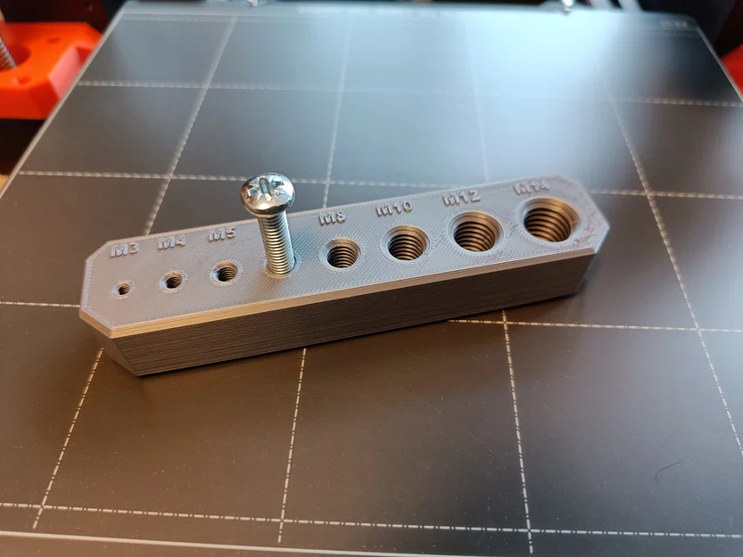 Khối kiểm tra ren hệ mét M3-M14 cho máy in 3D - Image 1