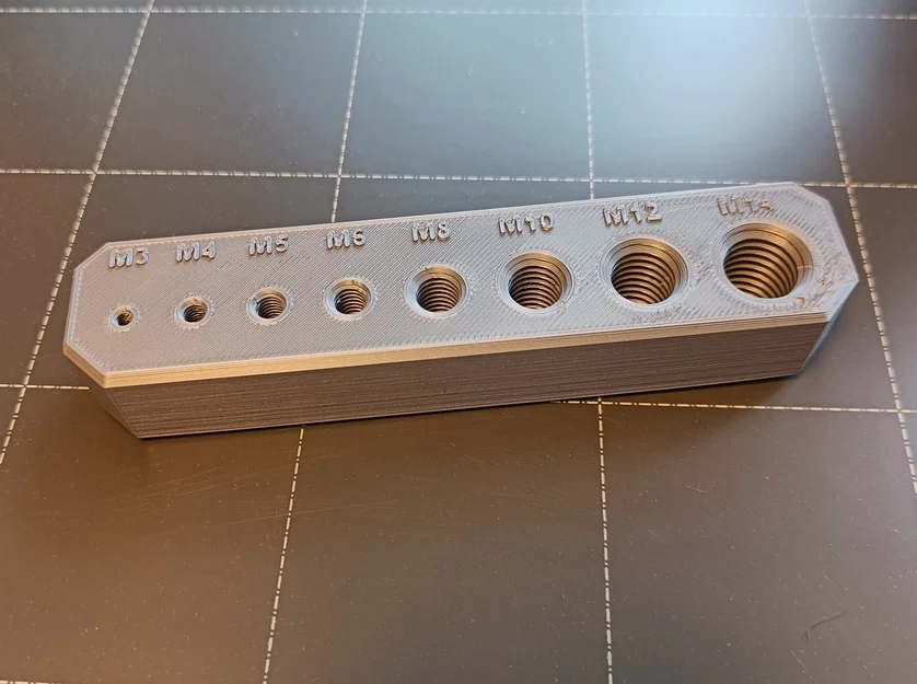 Khối kiểm tra ren hệ mét M3-M14 cho máy in 3D - Image 2