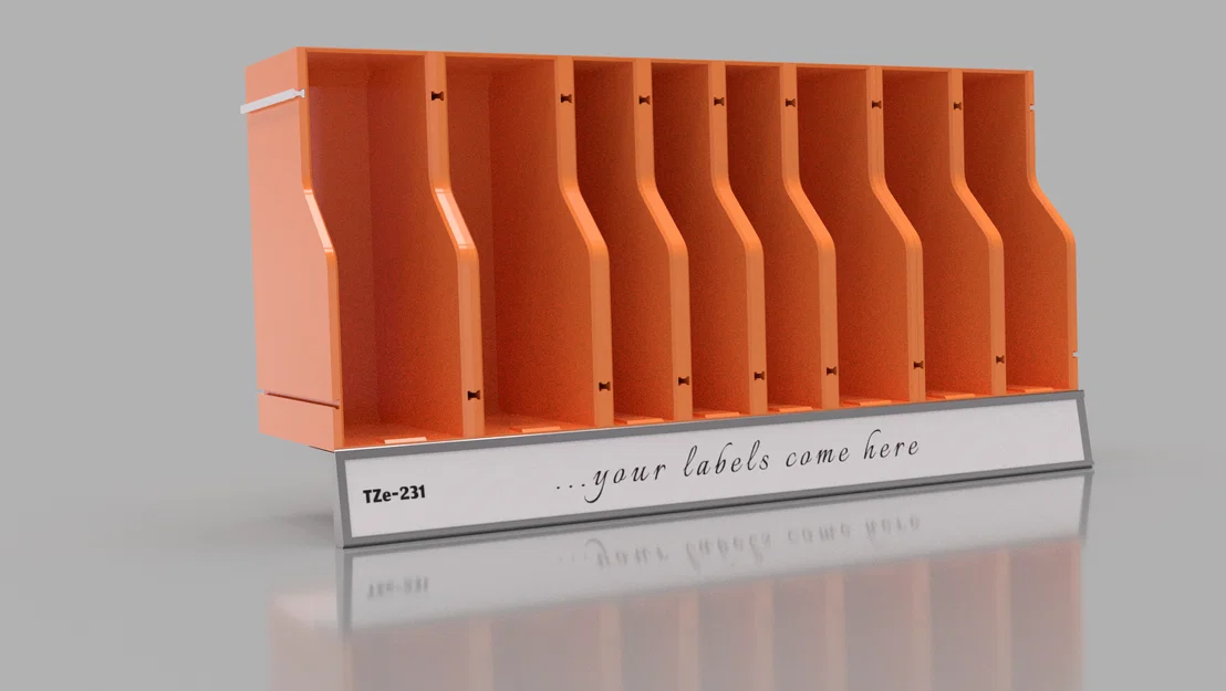 Giá treo/khay module cartridge Brother P-Touch (TZe + HSe) gắn tường - Image 1