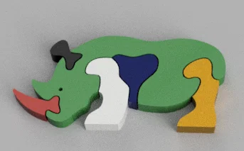 Puzzle Tê Giác – ZOO Mộng Mơ - Image 1