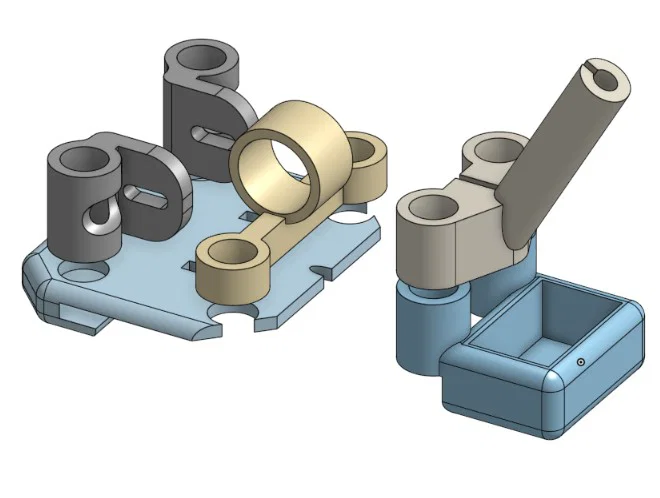 Ngàm gắn antenna HDzero cho Grinderino (Grinderino HDzero Antenna Mount) - Image 1