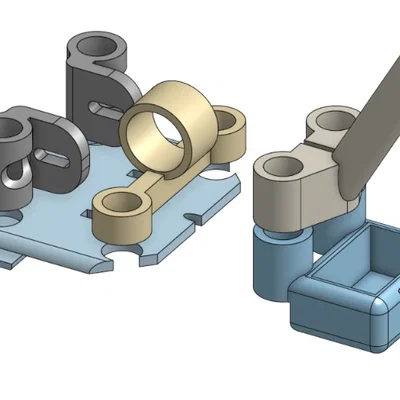 Ngàm gắn antenna HDzero cho Grinderino (Grinderino HDzero Antenna Mount)