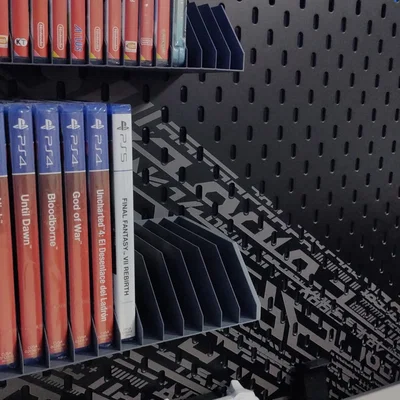 Giá treo game PS4 & PS5 cho pegboard Ikea Skadis